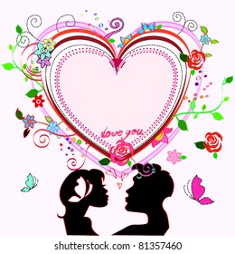 Love kiss lover (vector)