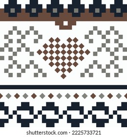 love knite seamless pattern. knitted squares digital design traditional background for texture, fabric, clothing, wraping, carpet, pattern. Abstract, vector, illustration