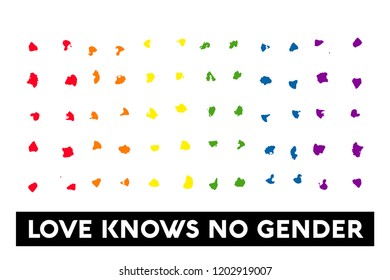 Love Knows No Gender Quote Poster Design 