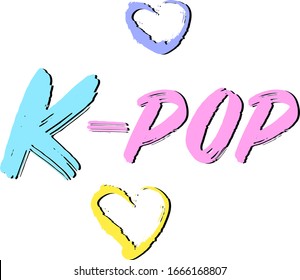 love kpop korean popular music icon stock vector royalty free 1666168807 shutterstock