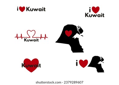 I love Kuwait. Patriotic Sublimation Bundle 