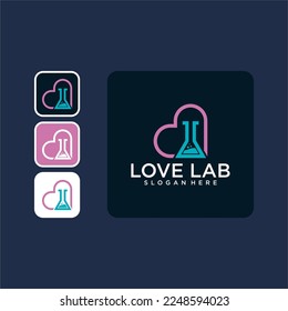 love lab logo design template