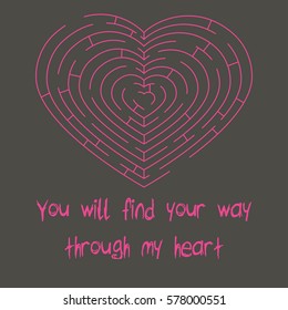 Love labyrinth maze