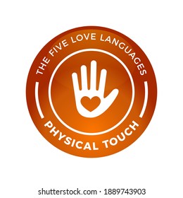 The Love Language - Physical Touch. Vector Illustration