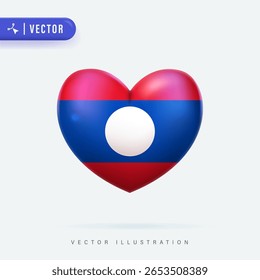 Love Laos 3D Vector Illustration Design