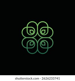 love leaf drop nature logo design inspiration