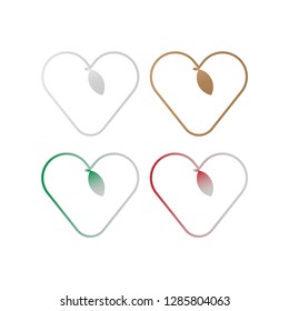 Love Leaf Logo useful, editable. And printable Perfect for use in a wide range of new media templates: Web Marketing Agency, Social Media Services Showcase, Online Marketing Apps, and Web.