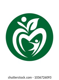 love and leave logo template