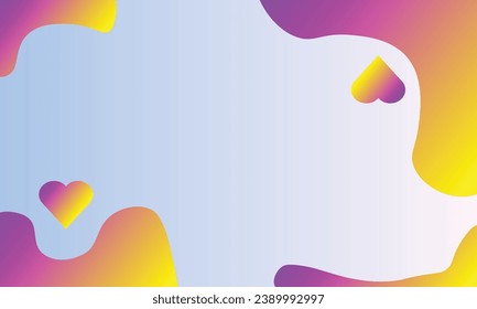 Love in left and right have a gradient dual colour