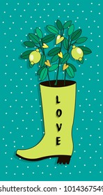 Love lemons hearts