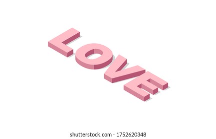 love letter blue color with shadow. isolated on white background eps10 design sign 3d