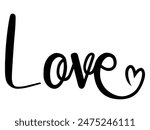 Love Letter Calligraphy Background Illustration