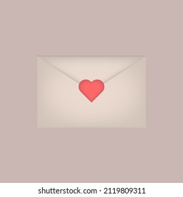 Love Letter. Can be used for Valentine's Day