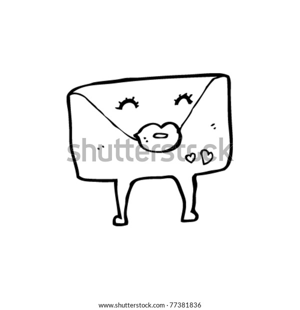 Love Letter Cartoon Stock Vector (Royalty Free) 77381836