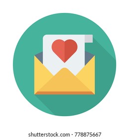 love letter circle flat