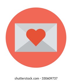 
Love Letter Colored Vector Illustration
