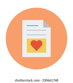
Love Letter Colored Vector Illustration
