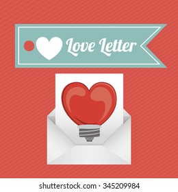 love letter design, vector illustration eps10 graphic 