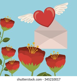 love letter design, vector illustration eps10 graphic 