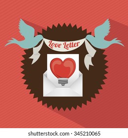 love letter design, vector illustration eps10 graphic 