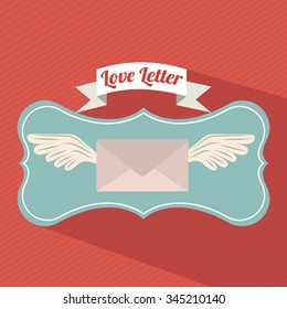 love letter design, vector illustration eps10 graphic 