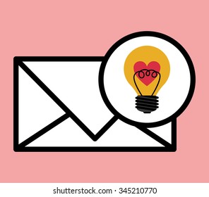 love letter design, vector illustration eps10 graphic 