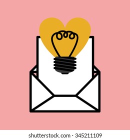 love letter design, vector illustration eps10 graphic 