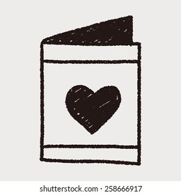 love letter doodle drawing