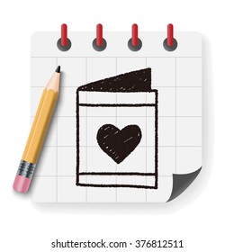 love letter doodle drawing