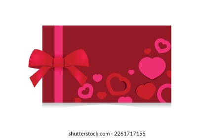 Love letter envelope template design