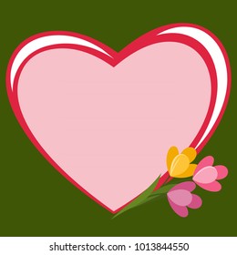 Love letter frame, Valentine's Day frame, card