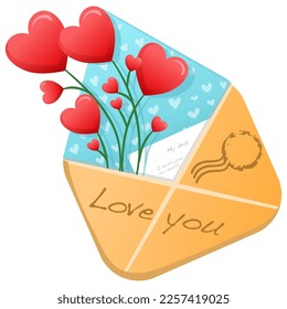 love letter, happy valentine's day wishes, declaration of love, postcard