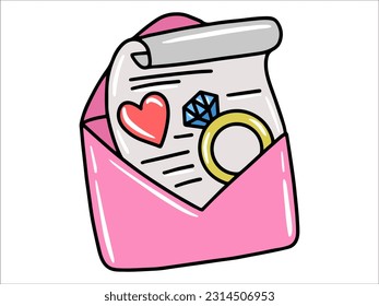 Love Letter with Heart Icon