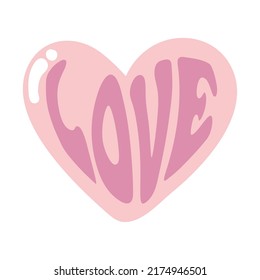 love letter in heart icon isolated