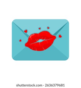  love letter with heart — vector illustration