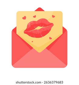  love letter with heart — vector illustration