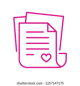 Love letter icon
