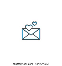 Love letter Icon Design. Lifestyle icon vector design