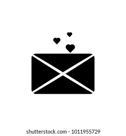 love letter icon. Element of love for mobile concept and web apps. Thin line  icon for website design and development, app development. Premium icon on white background