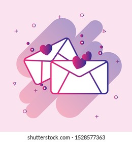
love letter icon illustration isolated vector sign symbol