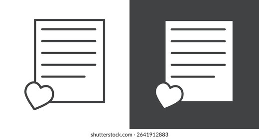 love letter icon symbol illustration logo