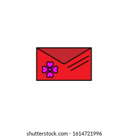 Love letter icon template design