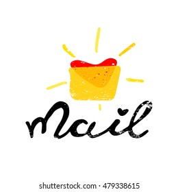 Love letter icon. Valentines day. Distance relationship. Dating website. Vector, illustration, flat. Web design element