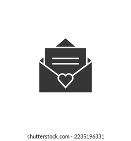 love letter icon vector couple and marriage icon
