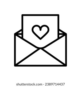 love letter icon vector isolated