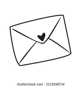 Love letter icon vector. Valentine illustration sign. mail symbol or logo.