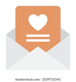 Icono de la letra del amor para el Web, App, infografía, etc