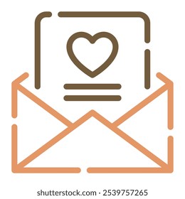 Icono de la letra del amor para el Web, App, infografía, etc