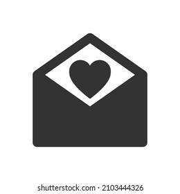 Love Letter Icon - wedding invitation icon