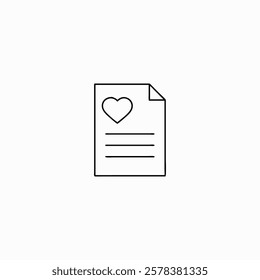 love letter icon for your project